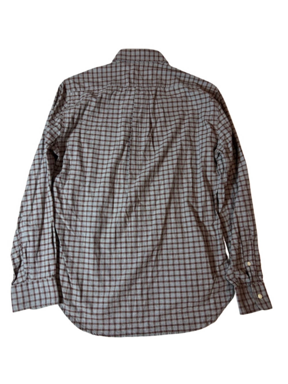 Gitman Bros Plaid Button Down Shirt Men’s M Made USA Ivy Trad Burgundy Gray